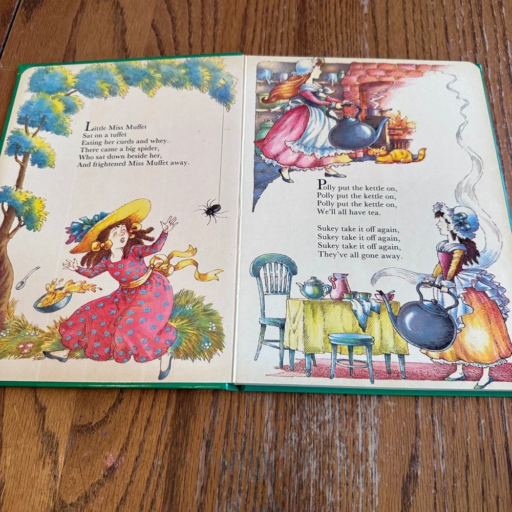 Hamlyn Nursery Rhyme Board Books Kids Hilda Offen 2pc Set Vintage 1989